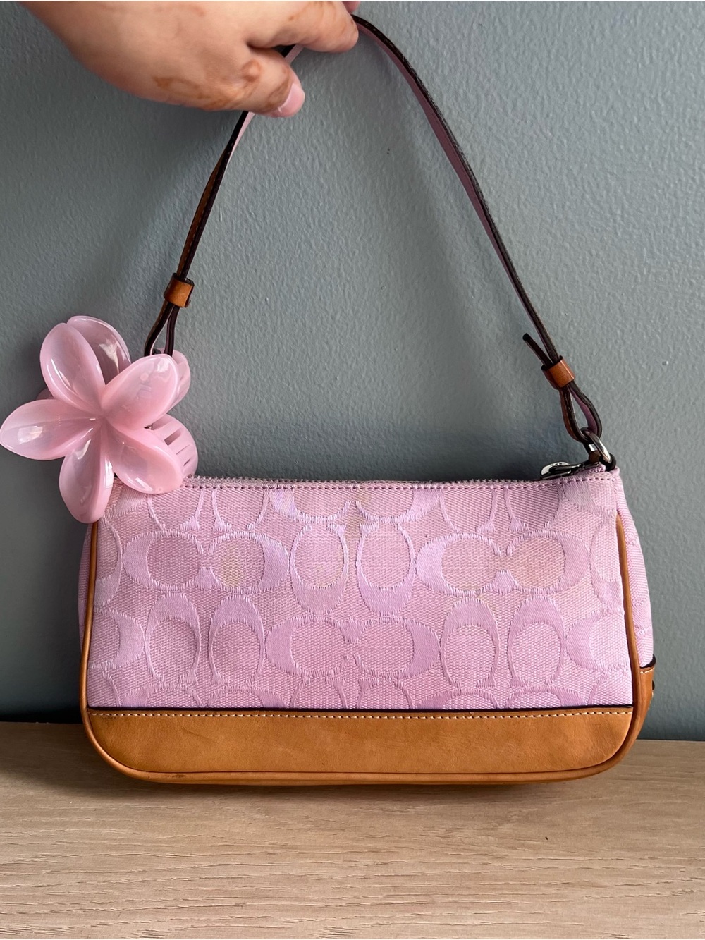 Vintage Coach Signature Demi Pouch Shoulder Bag Y2K